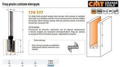 CMT Фреза прямая HM D=24 I=20 L=70 S=8 с режущим сверлом