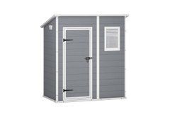 Садовый домик пластиковый KETER Manor 6x4 183,5 x 111 x 200,5cm серо-белый