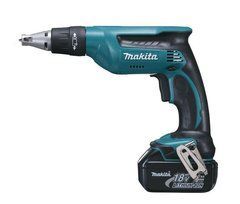 MAKITA ШУРУПОВЕРТ ДЛЯ гипсокартона 18В 2x3,0Ah LI-ION, КЕЙС DFS451RFJ