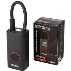 КОМПРЕСОР АКУМУЛЯТОРНИЙ + ЛІХТАРИК 85W 4000mAh KD5499