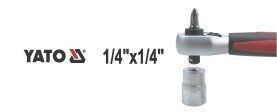 Тріскачка під біти та головки Yato YT - 0331 1/4" 136 мм