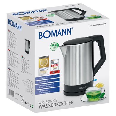 Електричний чайник Bomann WKS 3002 CB 1.5 л черний