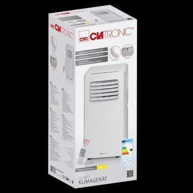 Кондиціонер мобільний із пультом 780 Вт Clatronic CL 3671 білий