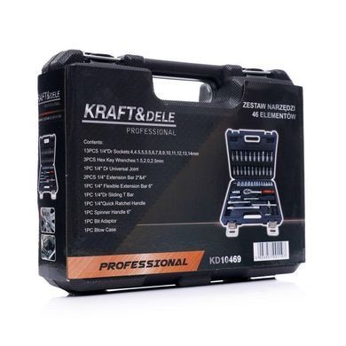 Набір інструментів 46 шт Kraft&Dele KD10469