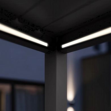 Освітлення LED для перголи 2.65 м &times; 2 антрацит ELEGANCE DELUXE FUSION Gutroof