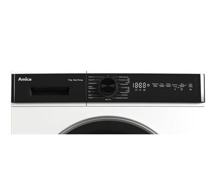 Сушильна машина Amica AD3C112LEB - 63,9 см - тепловий насос - 11 кг