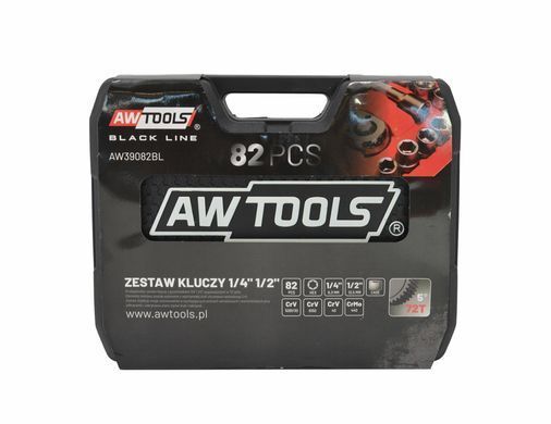 Набір ключів Awtools 82ел 1/2" / 1/4"