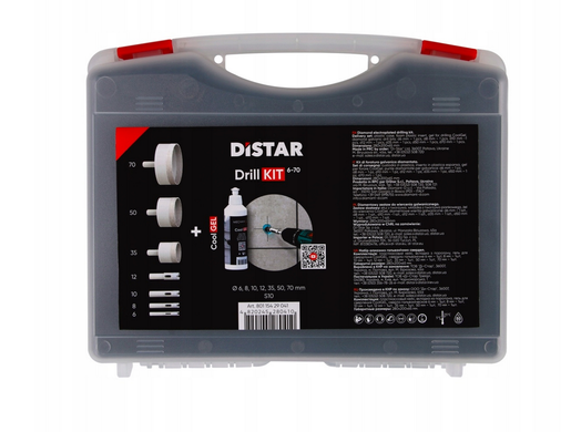 DISTAR НАБІР КОРОНОК DRILLKIT 6-70 + COOLGEL