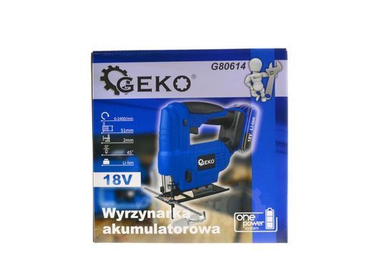 Акумуляторний лобзик 18 В Li-ion Geko G80614