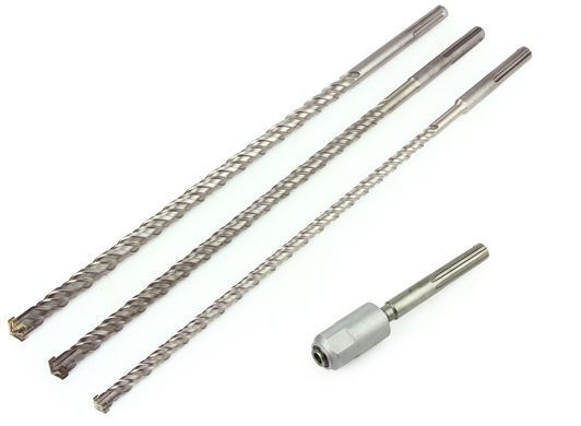 Комплект свердел SDS-MAX 3wier+адаптер Marpol M23575
