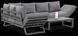 Комплект садових меблів з металу Furrore Trofeo Dark Grey