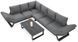 Комплект садових меблів з металу Furrore Trofeo Dark Grey