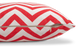Подушка декоративна Red ZigZac 45&times;45 см червона геометрична&nbsp;MoodMe