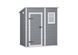 Садовий будиночок пластиковий KETER Manor 6x4 183,5 x 111 x 200,5cm сіро-білий