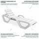 Шезлонги басейнові Bjorkka MONOBLOCK White набір 5 шт