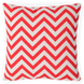 Подушка декоративна Red ZigZac 45&times;45 см червона геометрична&nbsp;MoodMe
