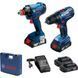 Комбинированный комплект Bosch Professional 18V GDX 180-LI + GSR 18V-50