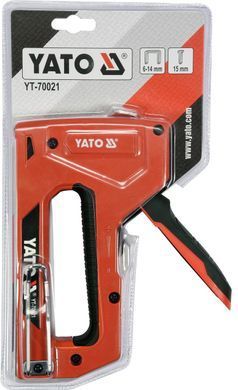 Степлер Yato для скоб 6-14 х 11.3 х 1.2 мм, гвоздей 15 х 1.2 мм