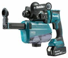 MAKITA 18V 1.7 J 2x5. 0AH перфоратор + система всасывания DX05 DHR182TWJU