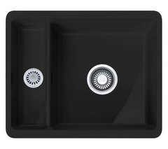 Кухонна мийка Franke Kubus KBK 160, чорний матовий - кераміка