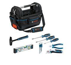 BOSCH СУМКА ВІДКРИТА GWT 20 +КОМПЛЕКТ 8-ІНСТРУМЕНТІВ