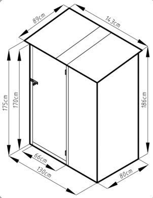Садовый сарай Hardmaister 005284