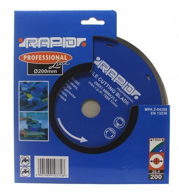 Абразивний диск 200ммx1.6x25.4 GŁADKA RAPID Mar-Pol M08716