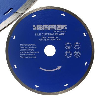 Абразивний диск 200ммx1.6x25.4 GŁADKA RAPID Mar-Pol M08716