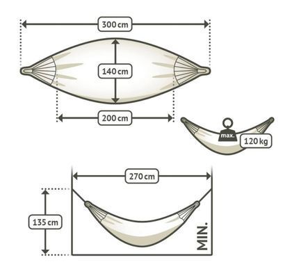 Одноместный гамак Brisa Toucan Outdoor La Siesta