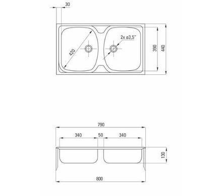Кухонная мойка Deante Techno ZMU 3200