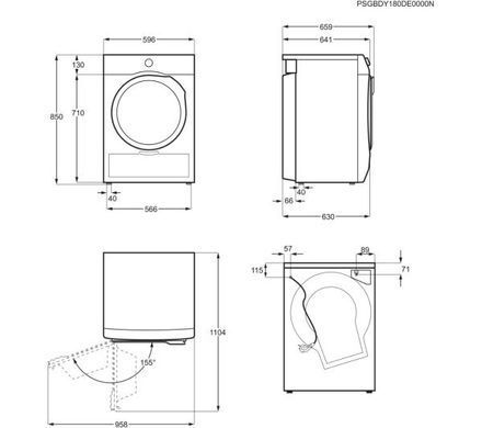 Сушильна машина Electrolux EW6C428WP - 63 см - 8 кг
