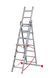 Алюмінієві драбини kastom 3x 9 щапів 150 кг vhr