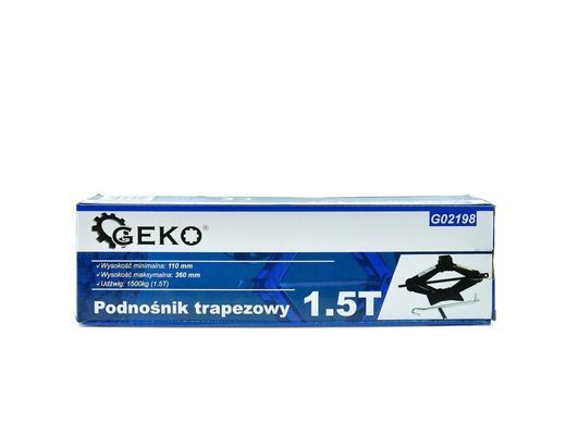 Трапецієподібний підйомник 1,5 т 110-360 мм посилений Geko G02198