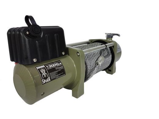 ЛЕБІДКА АКУМУЛЯТОРНА 13000lb Spider Winch /сталевий трос/