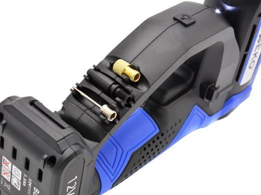 Бездротовий акумуляторний компресор 12 В РК-дисплей Geko G80652