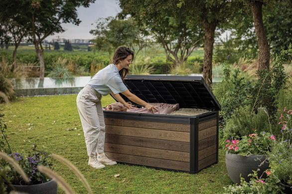 Садова скриня для зберігання 570 л коричнева DECO DEC BOX Keter