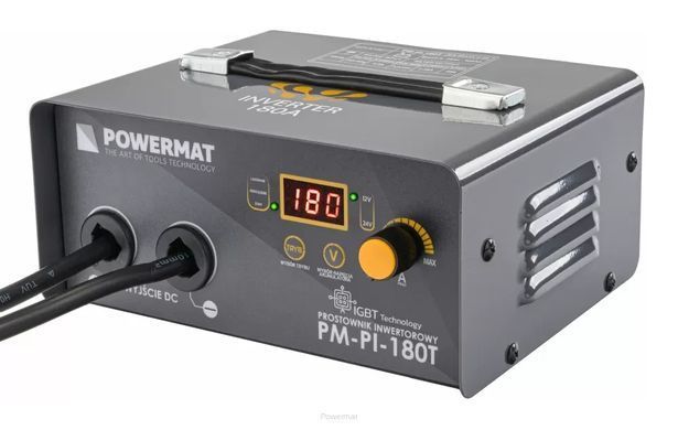 Інверторний зарядний пристрій з пуско-зарядним пристроєм 180А 12/24 В 30А Powermat PM-PI-180T