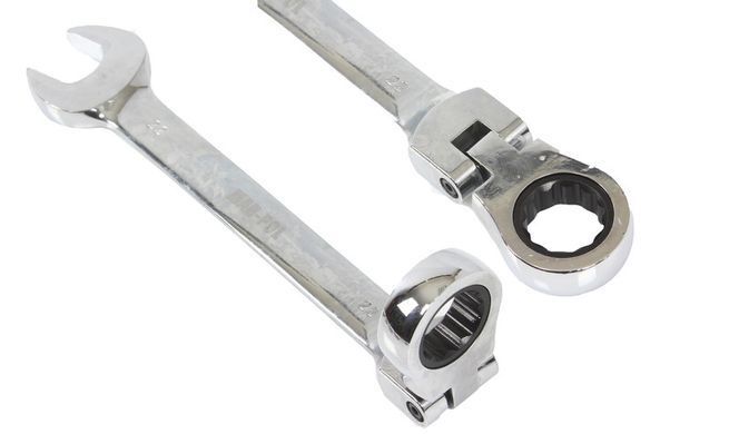 Набір гайкових ключів з тріщіткою 8шт. (8-19mm) Mar-Pol M58608