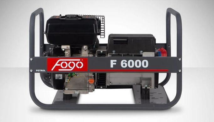 Генератор бензиновый 5,5 кВт трехфазный 6,5 л Fogo F6000