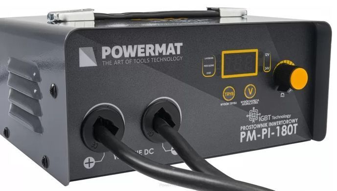 Інверторний зарядний пристрій з пуско-зарядним пристроєм 180А 12/24 В 30А Powermat PM-PI-180T