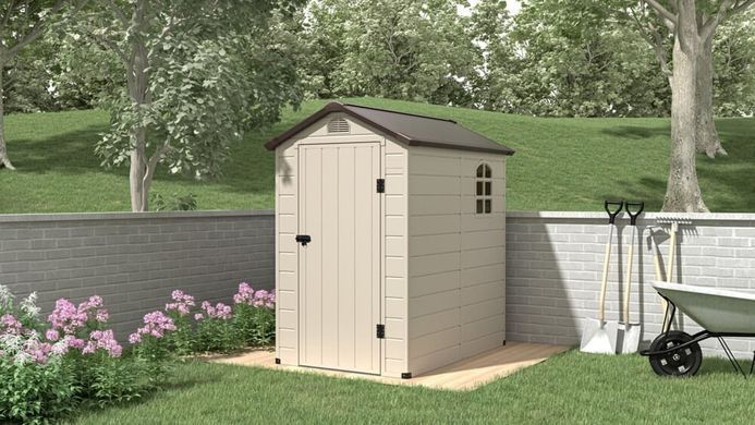 Будиночок для інвентарю 134x192 см Hardmaister Vermont бежевий
