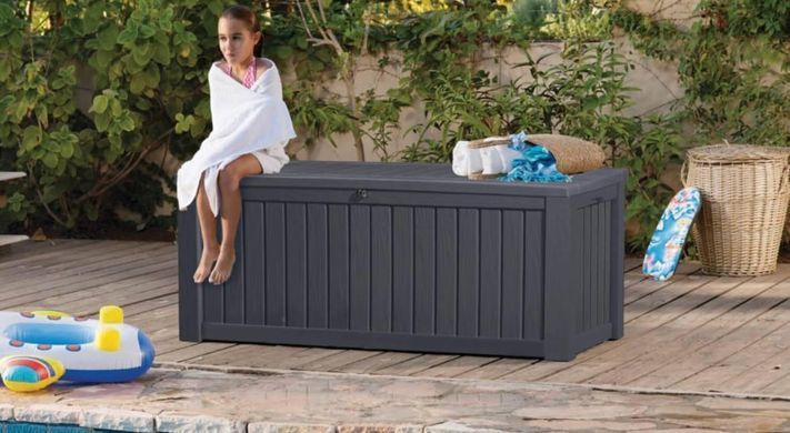 Садовий ящик скриня для тераси графіт Rockwood Box Keter