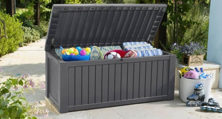 Садовий ящик скриня для тераси графіт Rockwood Box Keter