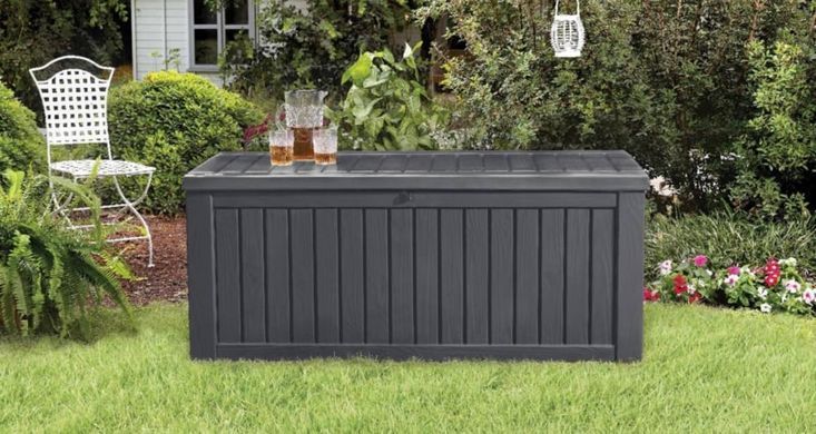 Садовий ящик скриня для тераси графіт Rockwood Box Keter