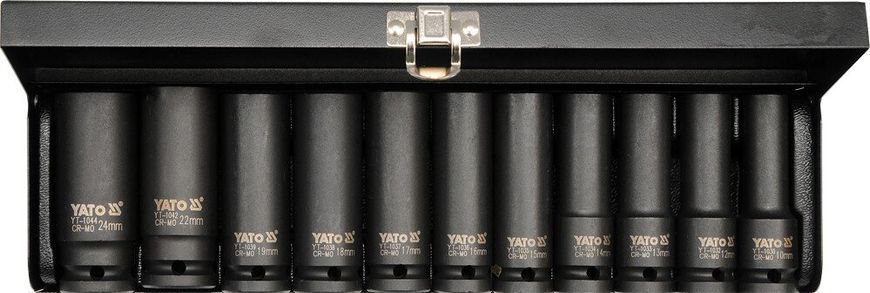 Набір торцевих ударних головок 1/2'' Yato YT-1054