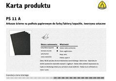 Шлифовальный лист Klingspor на бумажной основе 230мм X 280мм Ps11A для влажной шлифовки зернистость 2000 /50шт.