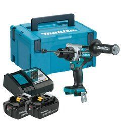 Акумуляторний ударний шуруповерт Makita 18в 130/65нм 2X5,0Аh Dhp486Rtj
