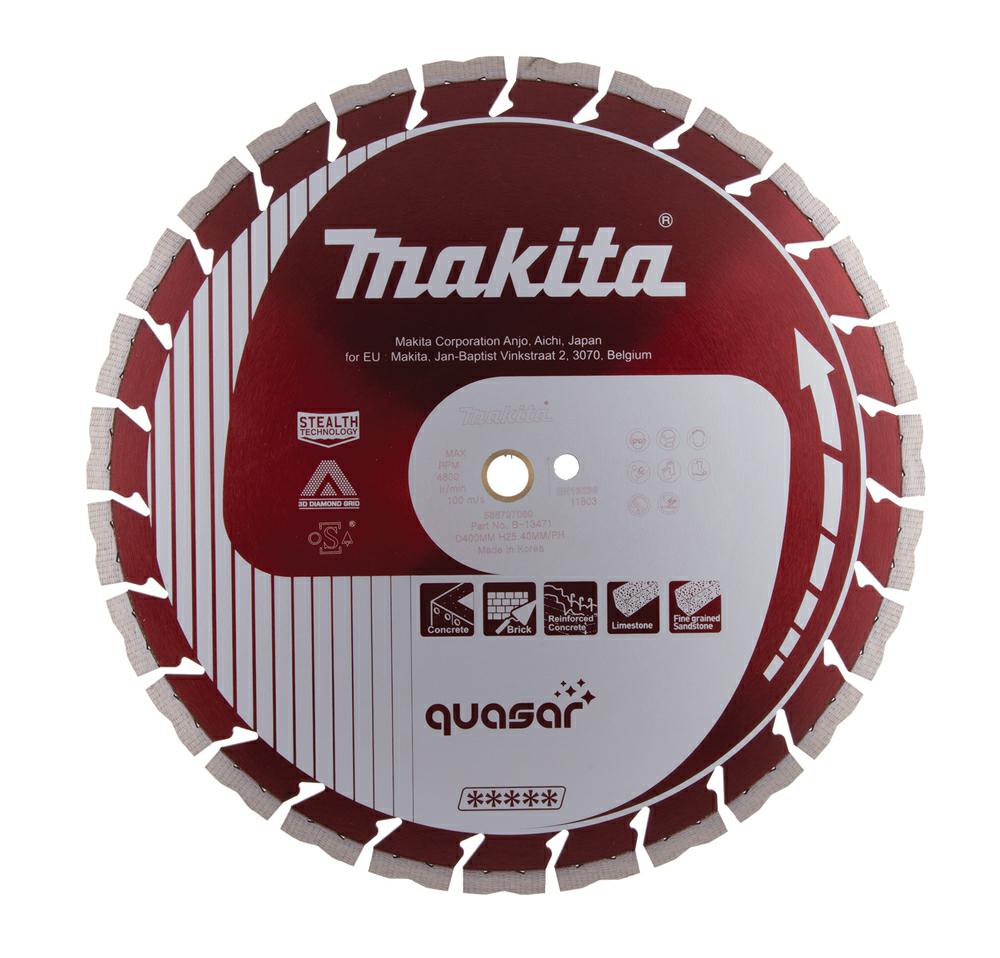 Диск алмазный сегментный Makita 400x25,4 мм для бетона и камня