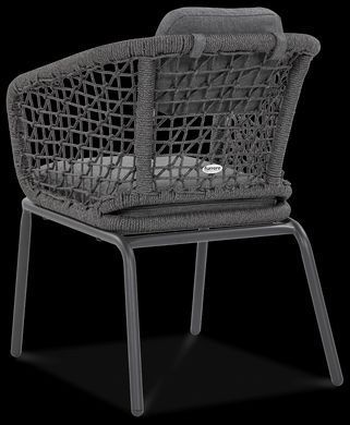 Стол и стулья для сада Furrore Roma Dinning 8+1 Dark Grey