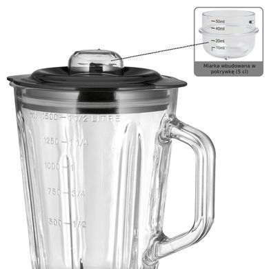 Блендер стаціонарний 1.5 л 800 Вт ProfiCook PC-UM 1195 червоний